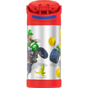 Thermos Mario Kart 12oz FUNtainer Water Bottle with Bail Handle - Red