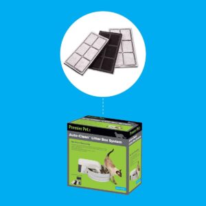 Premier Pet Auto-Clean Cat Litter Box System - Beige