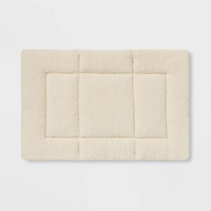 Trifold Mat Print Cross Stitch Dog Bed - M - Black - Boots & Barkley™