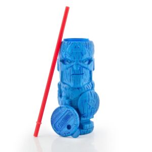 Beeline Creative Geeki Tikis Marvel Captain America Tumbler | Tiki Style Cup | Holds 19 Ounces