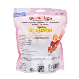 DreamBone Rawhide Free Dream Kabobz with Real Chicken Dog Treats 18ct