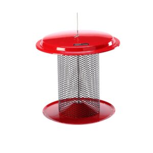 Birds Choice Magnet Mesh Black Oil Sunflower Bird Feeder - Red