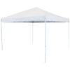 10'x10' Quick-Up Steel Frame Canopy with Carrying Bag White - Sunnydaze