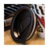 Evergreen Black Replacement Spill-Proof Lid for Travel Latte Cup