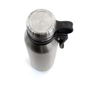 John Deere 25.5 Ounce Stainless Steel Thermal Bottle with Cap and Carry Loop