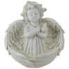 Northlight 9" Ivory Cherub Angel Bird Feeder Outdoor Garden Patio Statue