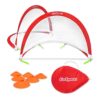 GoSports Portable Pop Up Soccer Goals ,2.5 Feet Wide, Set of 2 Nets with Agility Training Cones and Carrying Case for Backyard, Kids, and Adults,