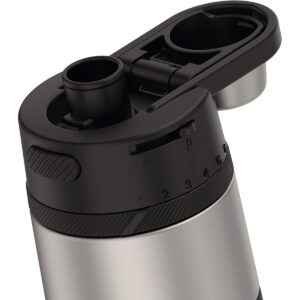 Thermos 18 oz Guardian Stainless Steel Water Bottle - Matte Steel/Espresso Black