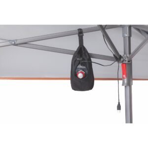 Coleman All-Night Lighted Eaved Shelter - Light Gray 13' x 13'