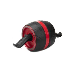 Mind Reader Ab Roller with Ergonomic Handles, Red and Black