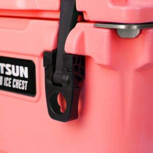 Driftsun Heavy Duty Rotomolded Thermoplastic UV Resistant Portable Commercial Grade Personal 20 Quart Insulated Hard Ice Chest Beverage Cooler, Coral