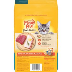 Meow Mix Tender Centers with Flavors of Tuna & Whitefish Adult Complete & Balanced Dry Cat Food - 3lbs