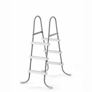 Intex Above Ground Steel Frame Pool Ladder 42-Inch + Protective Pool Ladder Mat