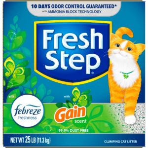 Fresh Step Febreze and Gain Cat Litter - 25lb