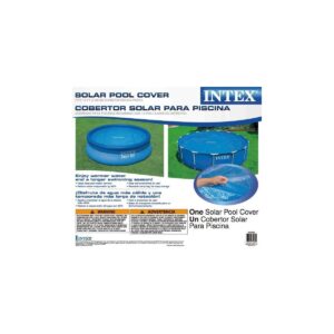 Intex 12' Metal Frame Pool Solar Cover w/ Cleaning Maintenance Pool Kit