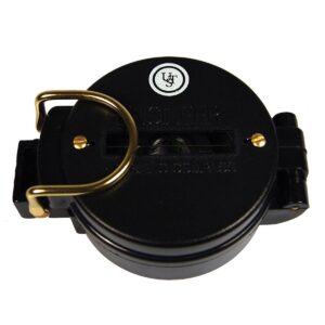 UST Heritage Folding Lensatic Compass with Liquid Interior and Precision Alignment