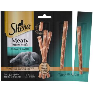 Sheba Meaty Tender Sticks Tuna Flavor Jerky Cat Treats - 0.7oz
