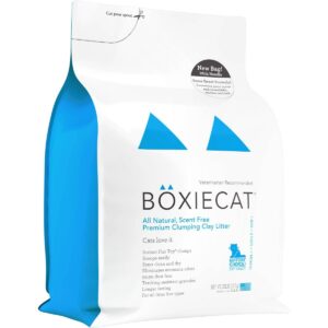 Boxiecat All Natural Scent-Free Premium Clumping Litter - 28lbs