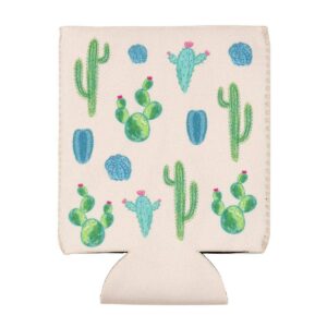12-Pack Cactus Succulent Theme Can Cooler Sleeves, 12 oz Insulated Beer Koozies Neoprene Holder, 4 Assorted Colors