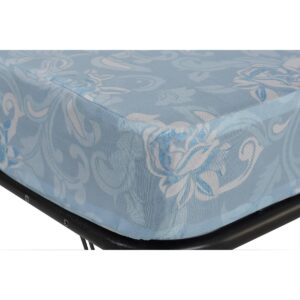 Twin 4" Mattress with Folding Metal Guest Bed Black - Room & Joy