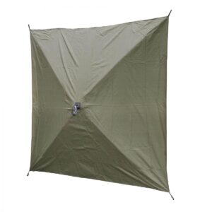 CLAM Quick-Set Escape 12 x 12 Foot Portable Pop-Up Camping Outdoor Gazebo Screen Tent Canopy Shelter and Carry Bag with 6 Wind and Sun Panels, Green