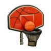 JumpKing Trampoline Basketball Hoop with Attachment and Inflatable Basketball
