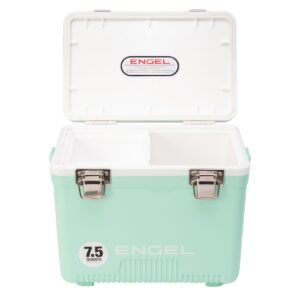 Engel UC7SF 7.5 Quart 8 Can Leak Proof Odor Resistant Insulated Cooler Drybox with Integrated Shoulder Strap, Seafoam