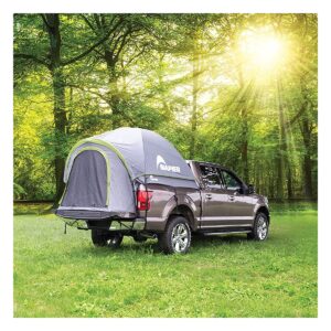 Napier 19 Series Backroadz Vehicle Specific Compact/Regular Truck Bed Portable 2 Person Outdoor Camping Tent with Convenient Carry Bag, Gray/Green