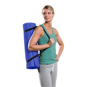Pure Fitness Deluxe Yoga Mat - Iris Blue (12mm)