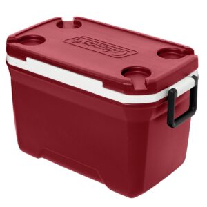 Coleman 52-Quart Hard Ice Chest Cooler - Mahogany Red