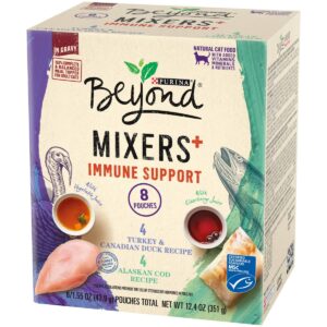 Purina Beyond Mixers Immune Support Poultry & Fish In Gravy Wet Cat Food - 1.55oz/8ct