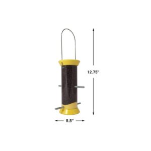 Droll Yankees New Generation 8" Finch Flocker Feeder - Yellow