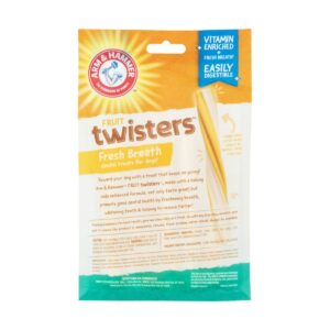 Arm & Hammer Twisters Banana Flavor Chewy Dog Treats - 8ct
