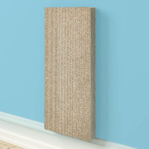 Way Basics Eco Wall Cat Scratcher Pad with Easy Closure - Gray Wood Grain