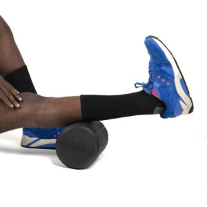 Mind Reader 12 inch Black High-Density Round Foam Roller
