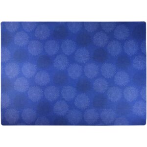 Drymate Cat Litter Trapping Mat - Floral Blue