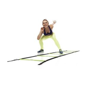 Escape Fitness USA 10 Foot Long Speed and Agility Ladder for Precise Total Body Fitness Training with Carry Bag