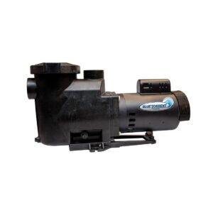 Blue Torrent AC PSP1056 1 HP Blue Thunder Single Speed 2 Inch Port Replacement Pump with On Off Switch and Standard Plug for Outdoor In Ground Pools