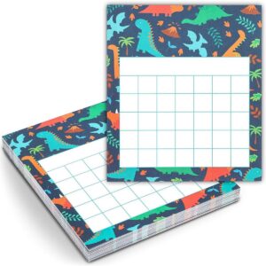 60-Pack Classroom Incentive Charts, Motivate Nice Behavior for Teachers Students, Dinosaur Themed, 6x5.25"