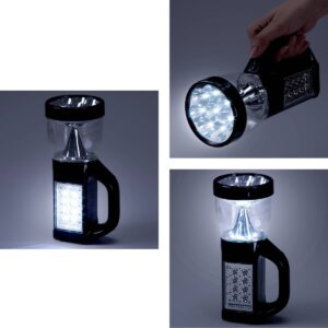Stalwart 3-Way 24" LED Emergency Flashlight with Nightlight - Black