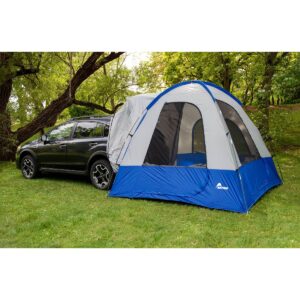 Napier Sportz Dome-To-Go Universal CUV/SUV/Van Vehicle Cargo Portable 3 Season 4 Person Outdoor Camping Ground Tent with Optional Awning, Blue/Gray