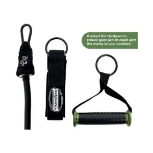 Bodylastics BLSET91 22 Piece Full Body Exercise Equipment Warrior Set with Weight Resistance Bands, Handles, Anchors, and Steel Wall 8 Prong Rack