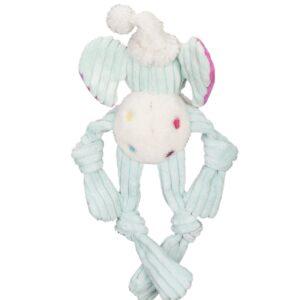 HuggleHounds HuggleHappy Birthday Long and Lankie Party Elephant Durable Toy for Dogs