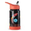 EcoVessel 12oz Frost Insulated Stainless Steel Kids' Water Bottle with Straw Top - Rocket