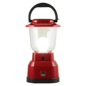 6D 11.2" LED Outdoor Lantern With USB Charging - Red - Enbrighten