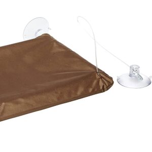Oster Sunny Seat Large Indoor Cat Window Hammock Perch Bed Furniture with Removable Washable Cover, Supports Up to 50 Pounds, Brown