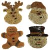 Home & Garden 6.0" Birdie Cookies Santa Snowman Reindeer Ginger Mr Bird - Bird And Wildlife Food