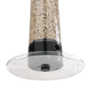 Droll Yankees Yankee Tipper Collapsing Tray Squirrel Proof Bird Feeder - Black - 21"