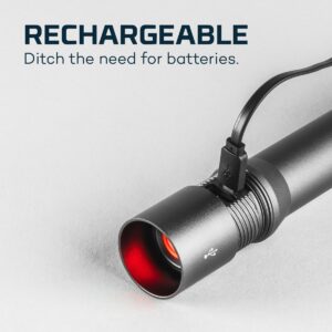 NEBO DAVINCI 2000 Lumen Waterproof Handheld Power Bank Flashlight with 4 Light Modes, Includes Rechargeable Battery and Detachable Lanyard