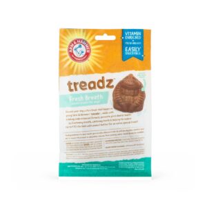 Arm & Hammer Treadz Peanut Butter Flavor Dental Dog Treats - 6ct
